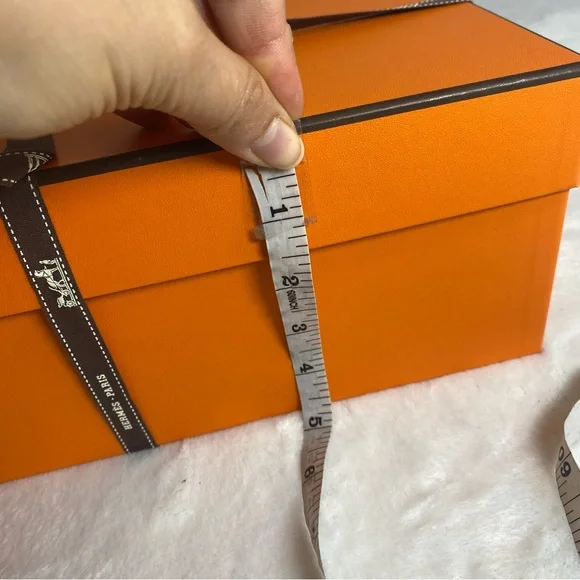 Hermès Orange Gift Box with Ribbon #1 - Picture 7 of 11